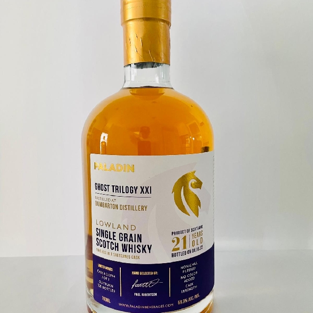 Paladin Ghost Trilogy - Dumbarton 21 - finished in SAUTERNES cask
