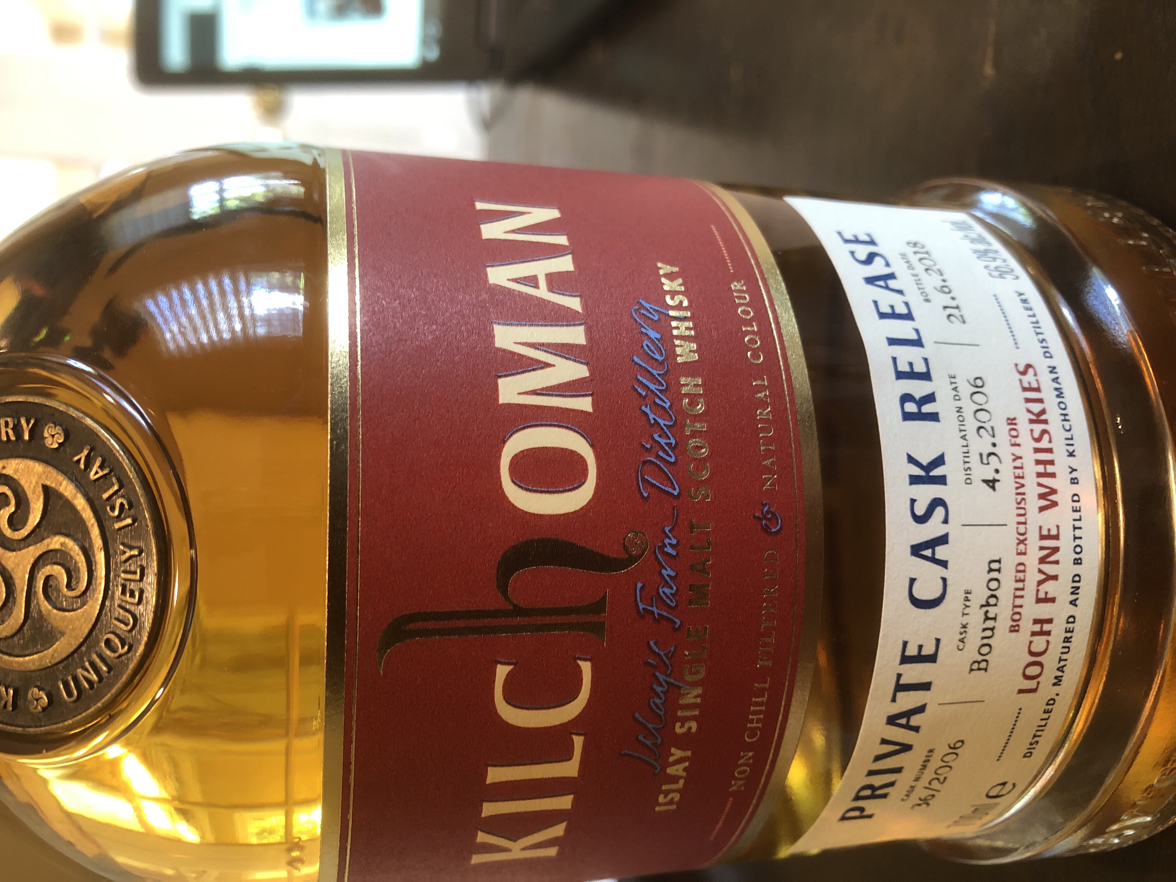 Kilchoman 12 yr old private cask