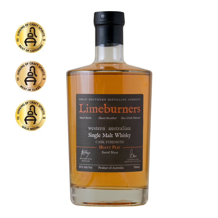 Limeburners Single Malt Whisky Heavy Peat