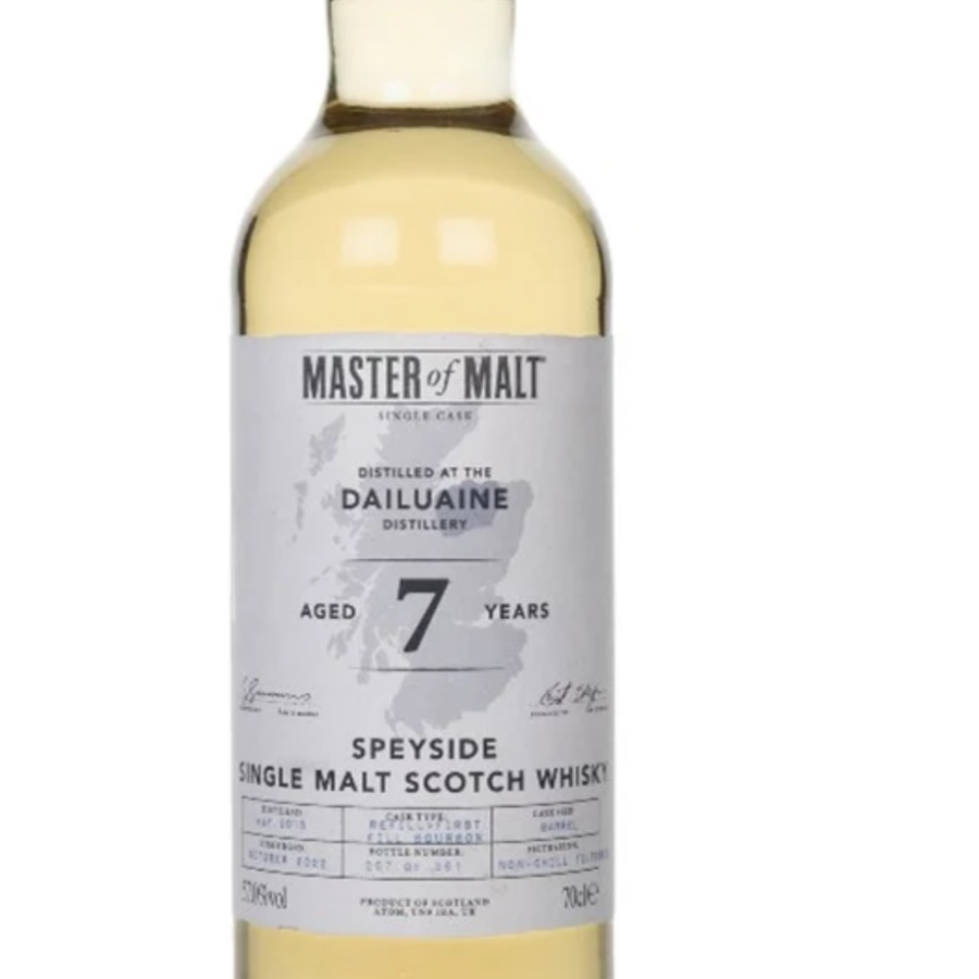 Dailuaine 7 Year Old 2015 Bourbon Barrel Single Cask (Master of Malt) Whisky