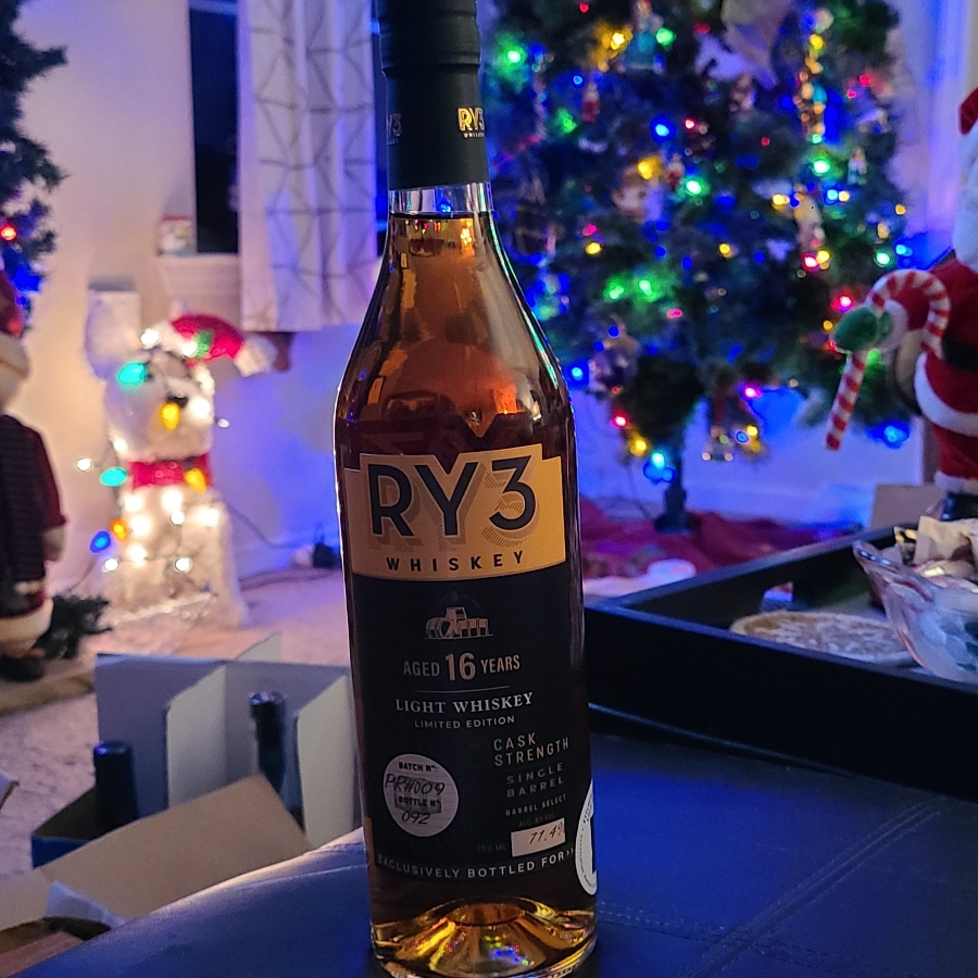 Ry3 Aged 16 Years Light Whiskey (State of Georgia)
