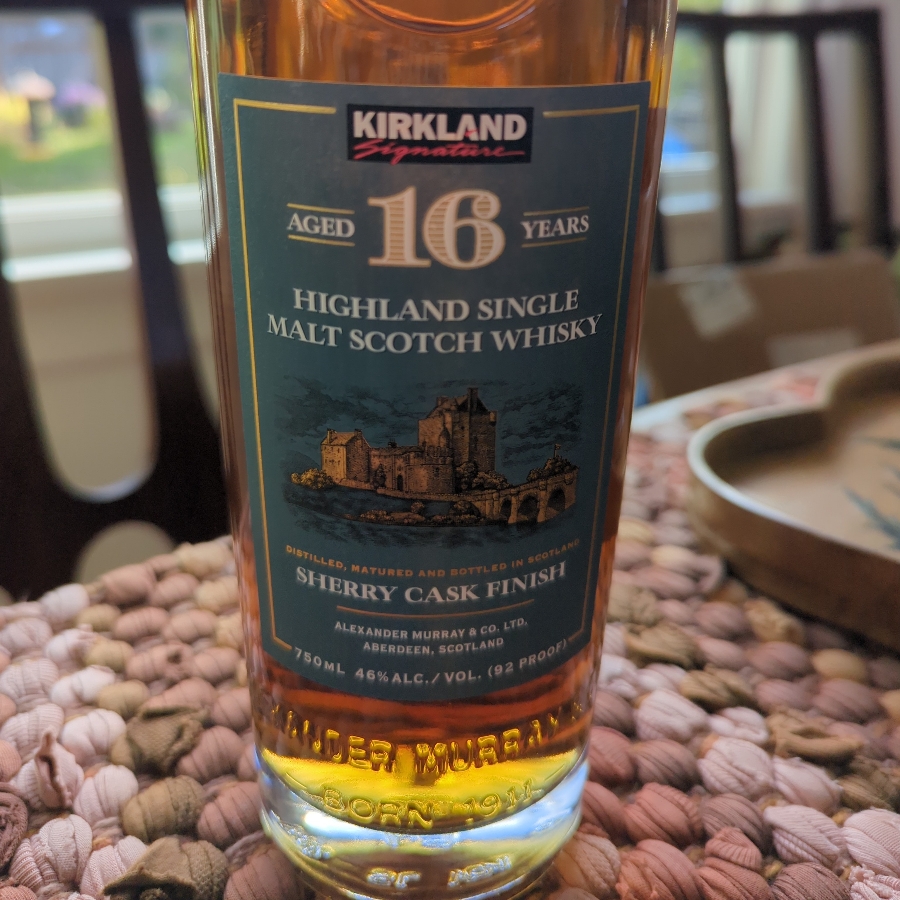 Kirkland Highland Single Malt Scotch Whisky 16 Year Sherry Cask