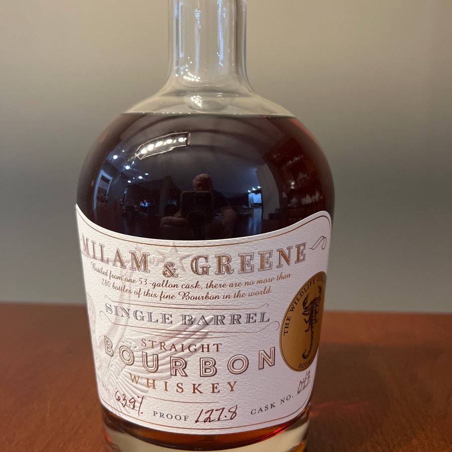 Milam & Greene Scorpion Single Barrel Straight Bourbon (2023 Wildlife Collection)
