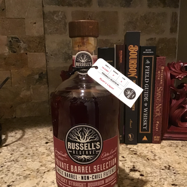 Russell's Reserve Private Barrel Selection "Ryan's Liquor, Barrel 19-0384, Rickhouse F, Floor 6"