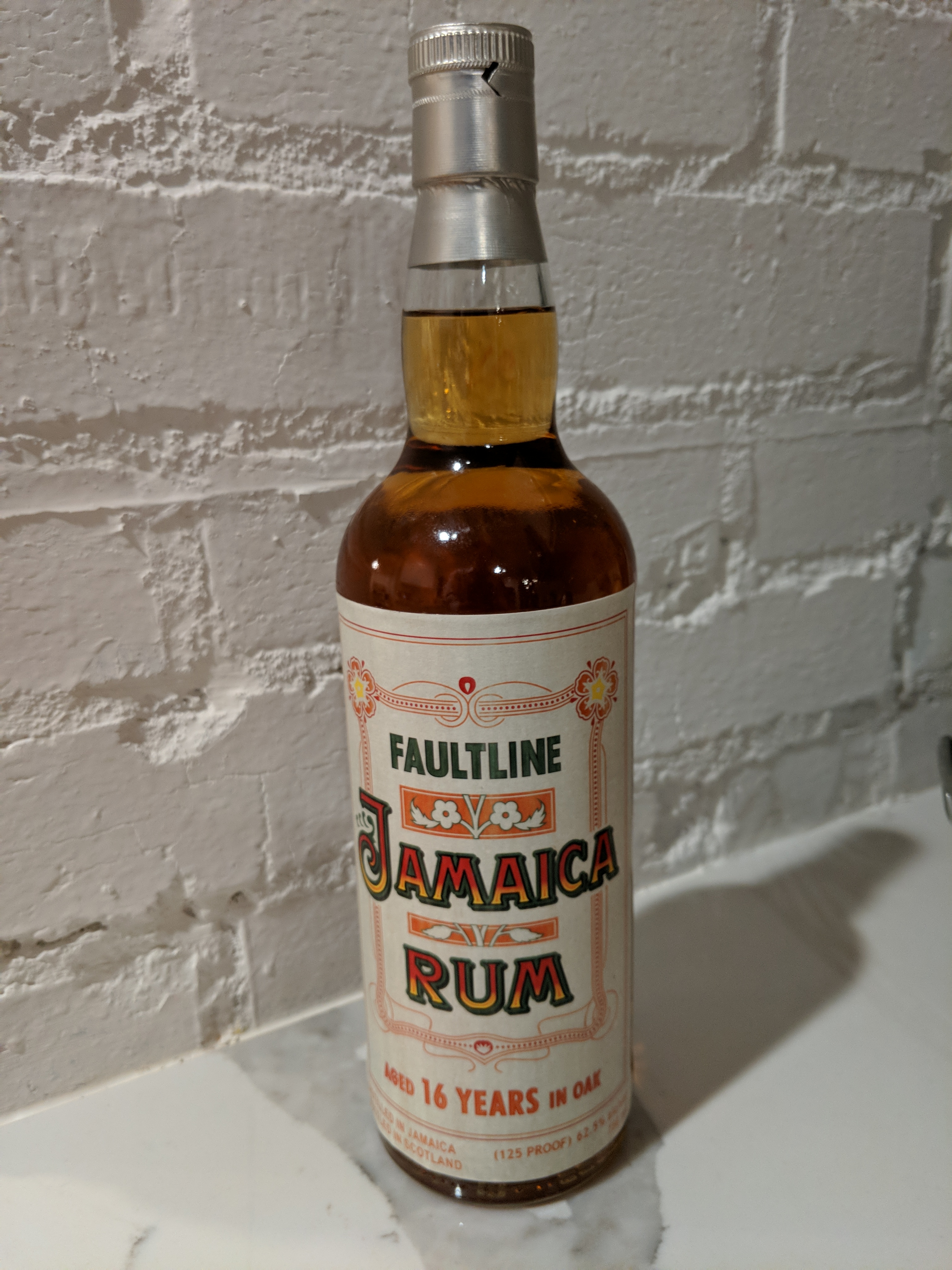 Faultline Jamaica Rum aged 16 years