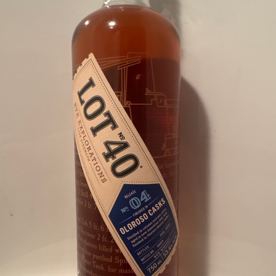 Lot 40 Rye Explorations Release No. 04 Oloroso Cask