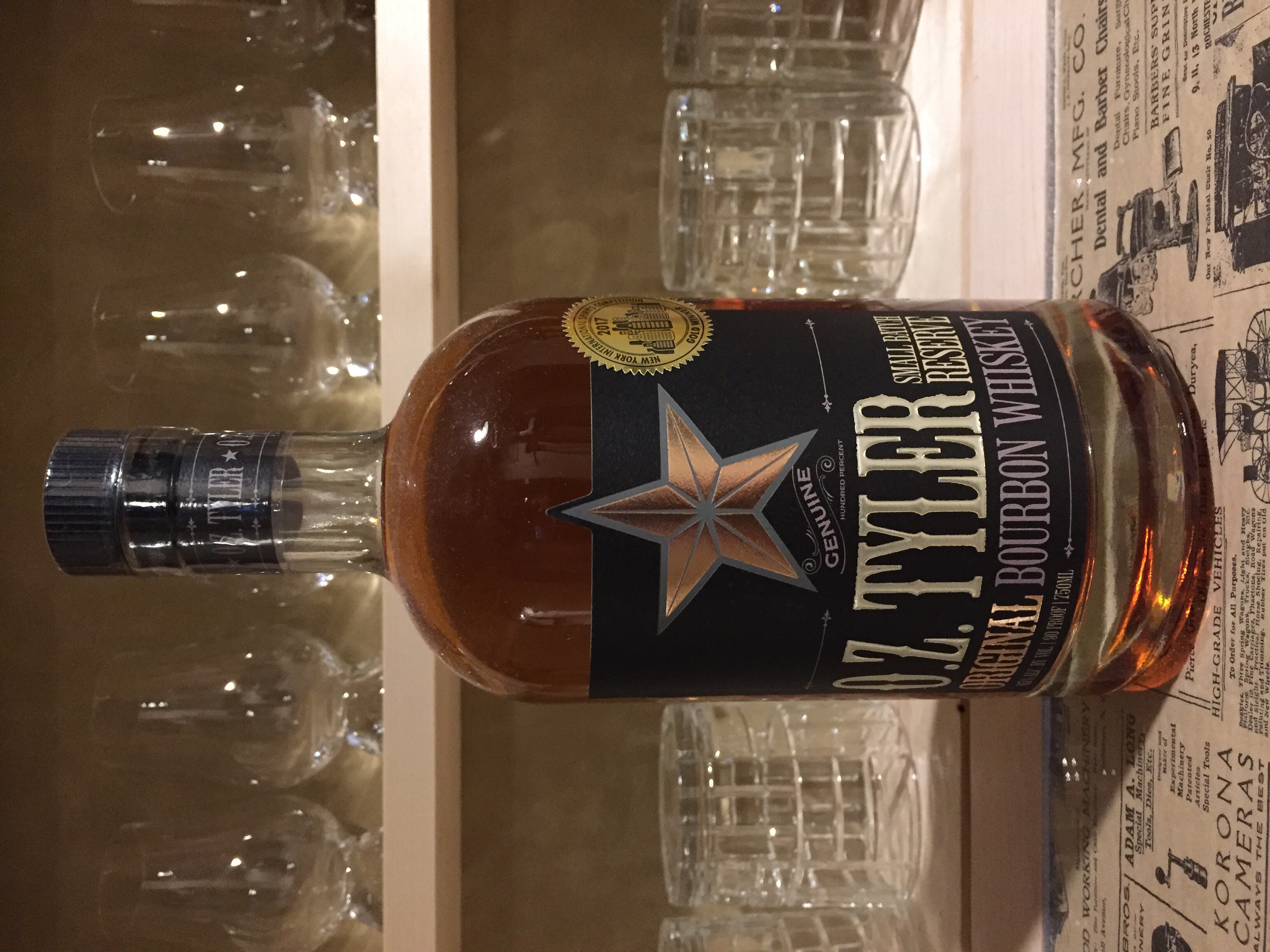 O. Z. Tyler Small Batch Reserve Original Bourbon Whiskey (Discontinued)