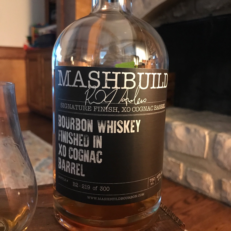 Mashbuild; Bourbon whiskey finished in XO cognac barrel