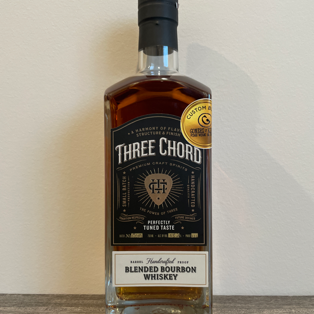 Three Chord Barrel Proof Blended Bourbon Whiskey - Custom Blend (Gomer's of Kansas)