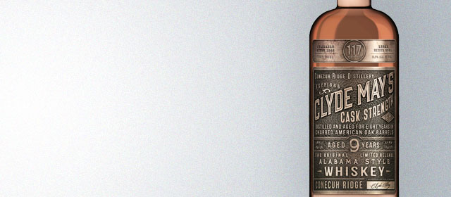 Clyde May's 9 Year Cask Strength Alabama-Style Whiskey