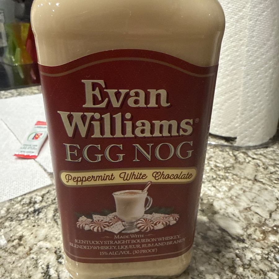 Evan Wiliams Egg Nog Peppermint White Chocolate
