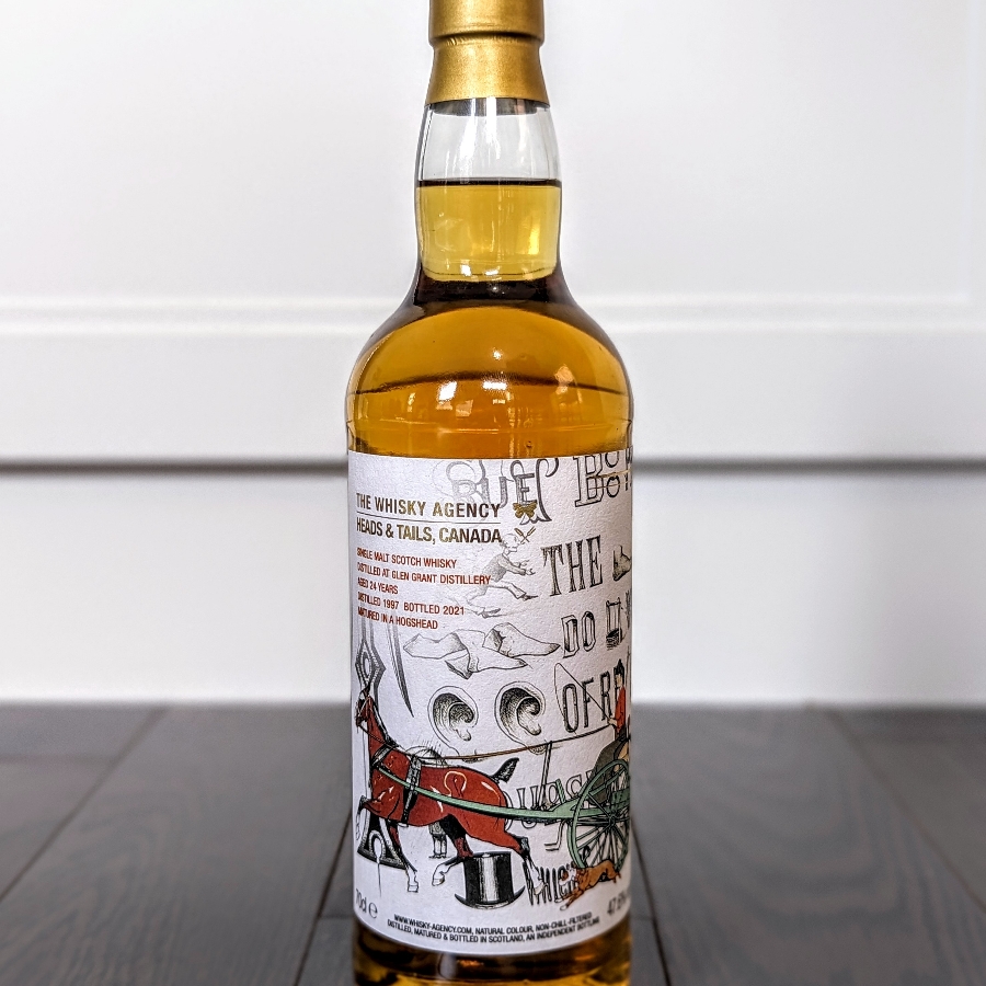 The Whisky Agency Glen Grant 1997 24 Year Single Malt Scotch Whisky (Heads & Tails Canada)