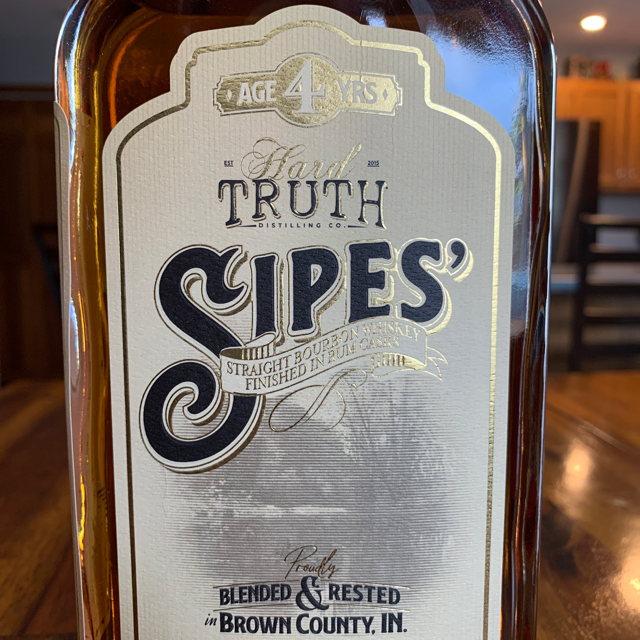 Sipes Straight Bourbon Whiskey Finished in Rum Casks