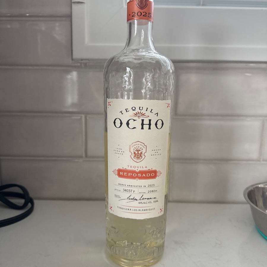 Tequila Ocho Reposado Tequilera Los Alambiques 2025