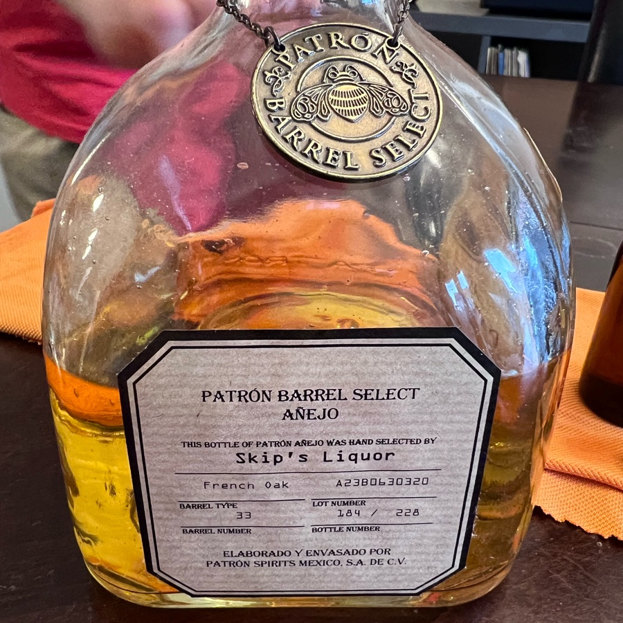 Patron Barrel Select Anejo (Skip's Liquor)