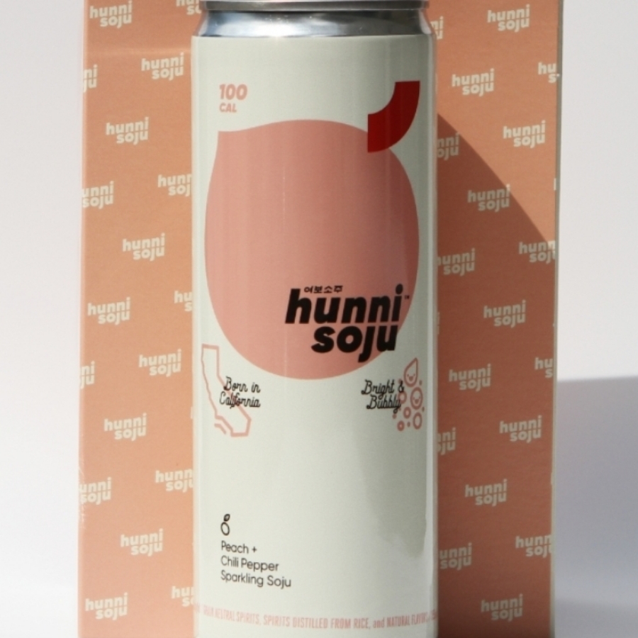 Hunni Soju Peach & Chili Pepper Sparkling Soju