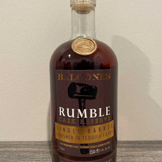 Balcones Rumble Cask Reserve Single Barrel Finished in Tequila Casks