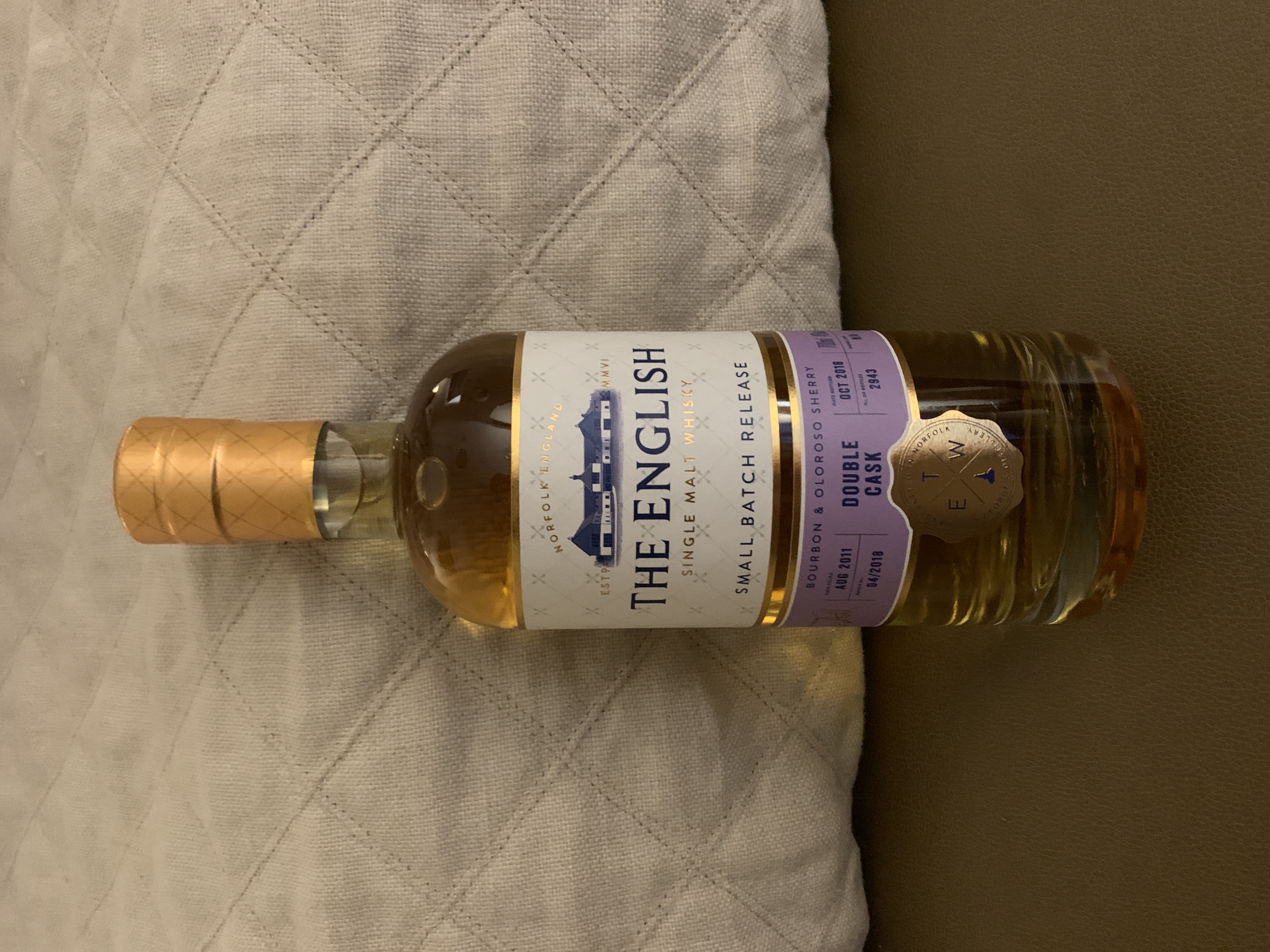 The English 2011 Double Cask Bourbon & Oloroso Sherry