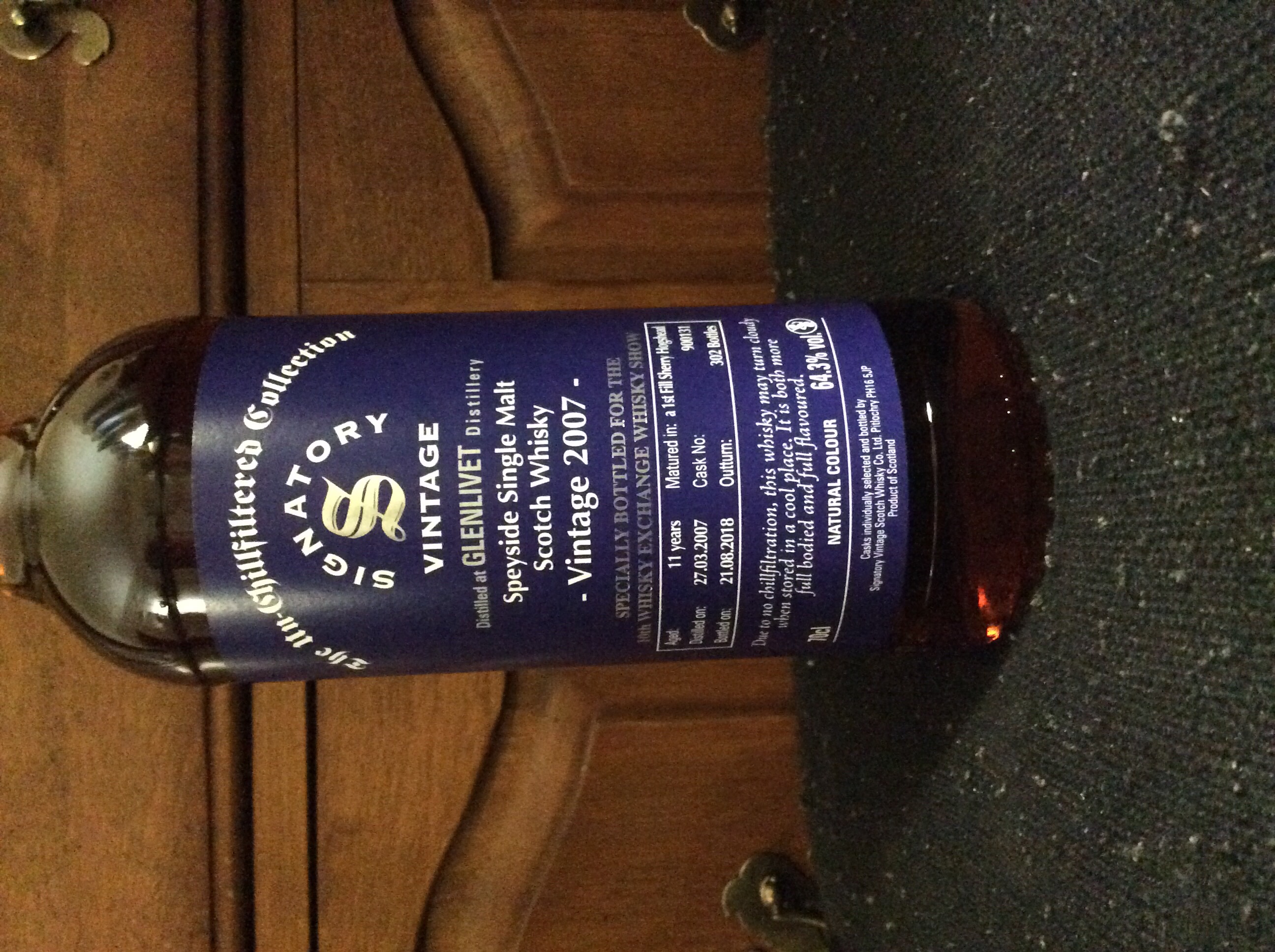 GLENLIVET 2007 11 Year Old Sherry Cask TWE Exclusive