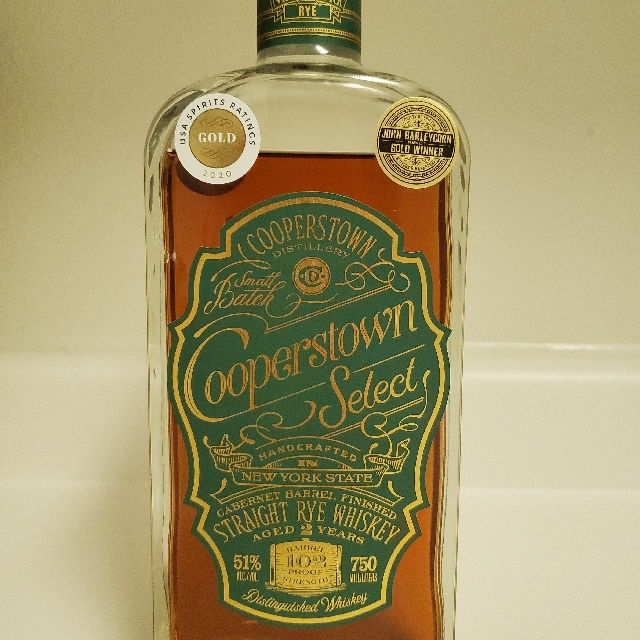 Cooperstown Select Straight Rye Whiskey