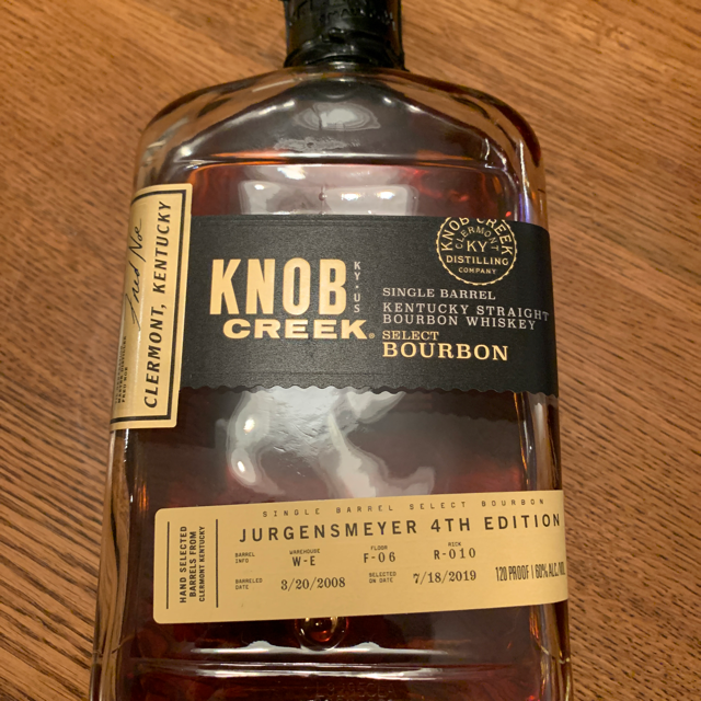 Knob Creek Single Barrel Select Bourbon W-E F-06 R-010 (Jurgensmeyer 4th Edition)