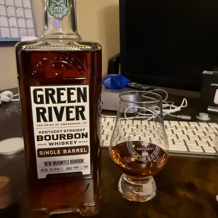 Green River Kentucky Straight Bourbon Whiskey Single Barrel (New Braunfels Bourbon)