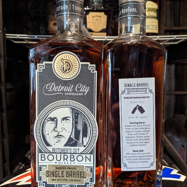 Detroit City Butcher's Cut Bourbon SuperFine 2021 Single Barrel
