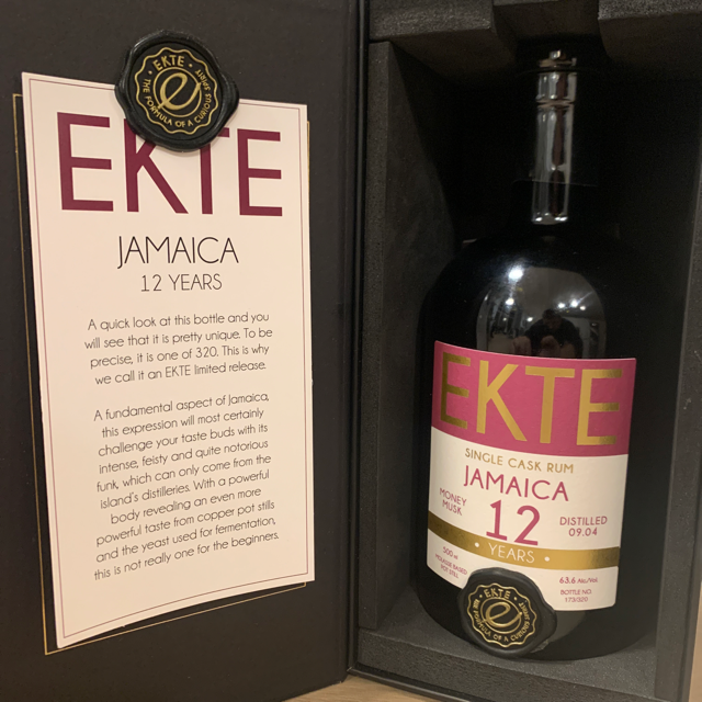 EKTE single cask rum Jamaica 12 years
