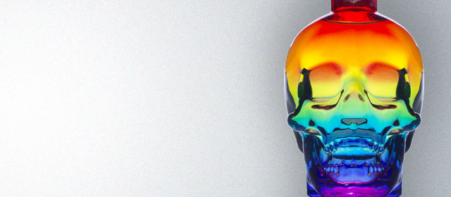 Crystal Head Vodka Pride Bottle