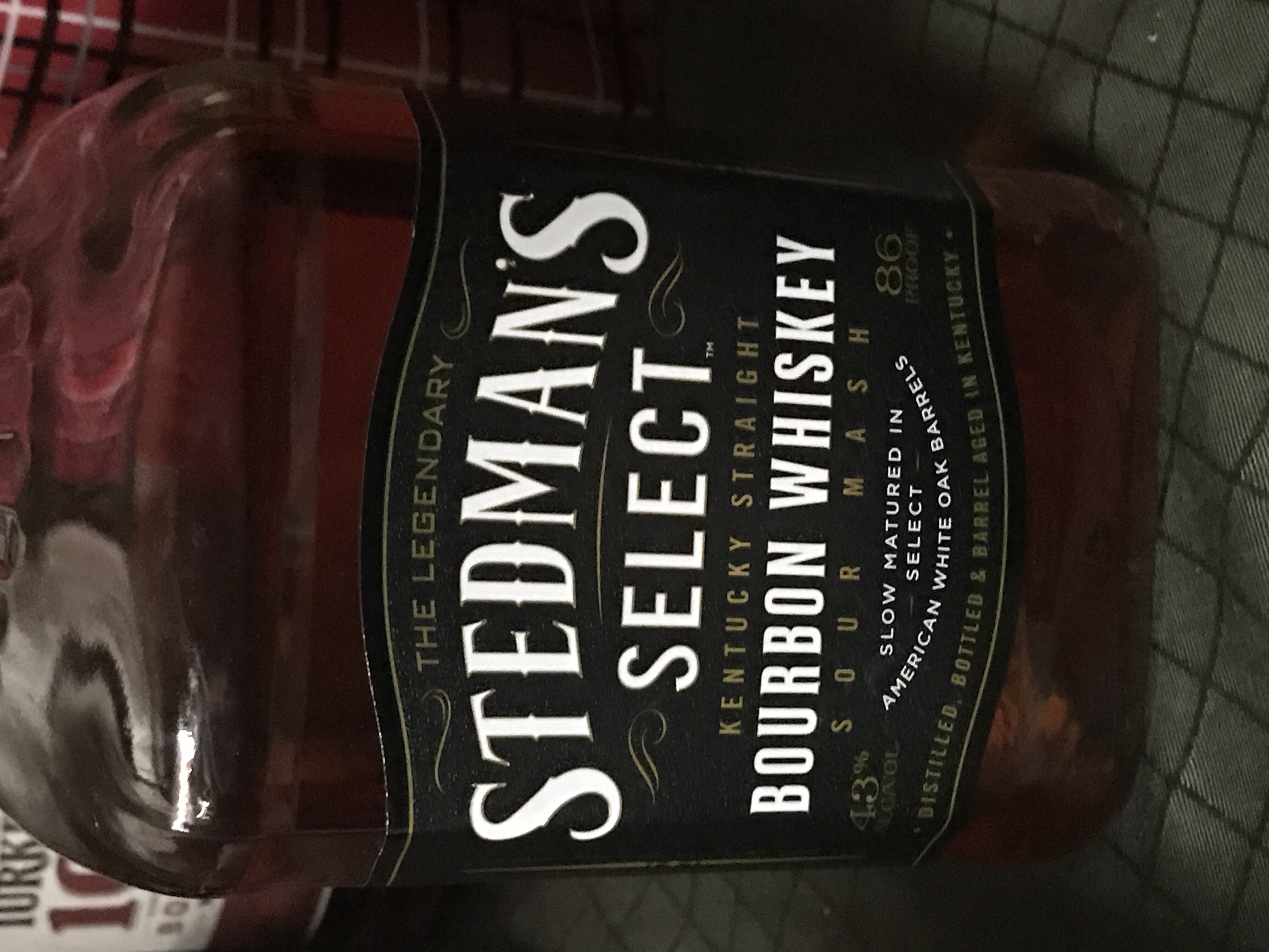 Stedman's Select bourbon whiskey sour mash