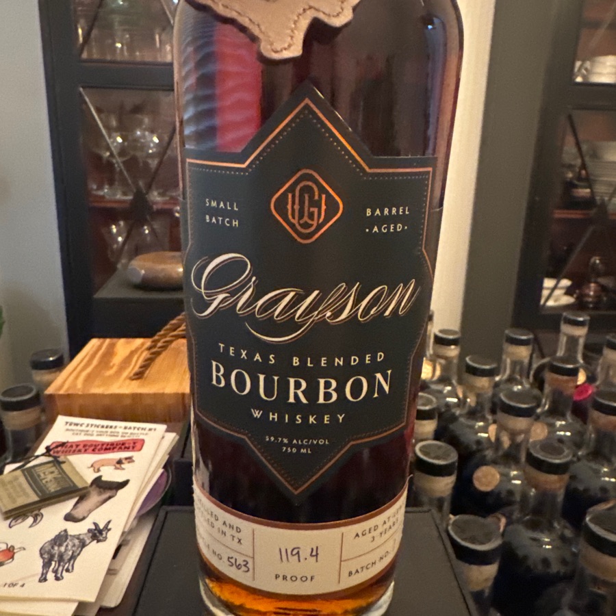 Grayson Texas Blended Bourbon Whiskey - Batch 1