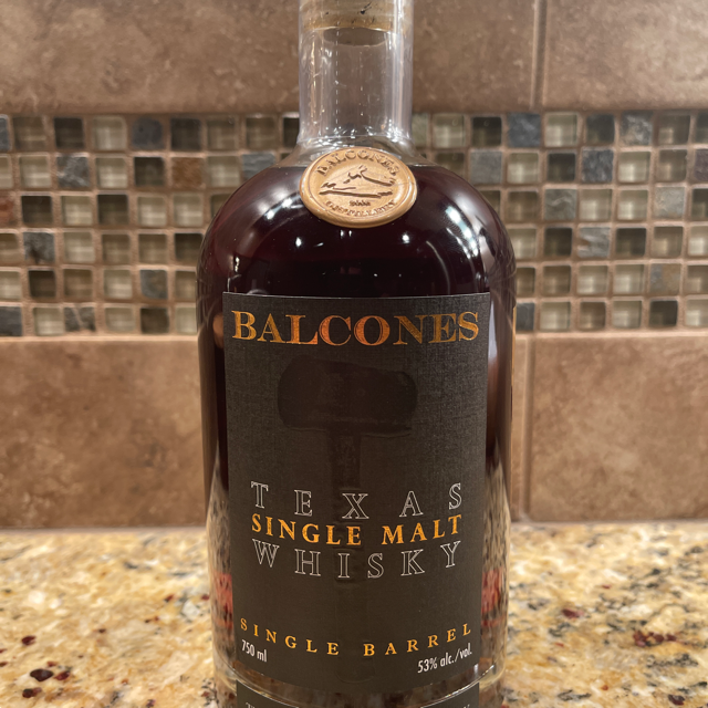 Balcones Texas Single Malt Whisky Single Barrel #15982