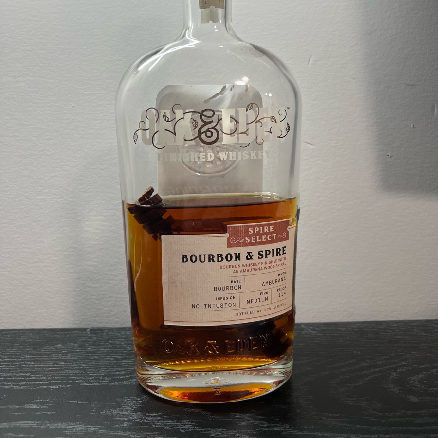 Oak & Eden Bourbon & Spire Single Barrel - Spire Select Amburana Wood (Fiddlesticks)