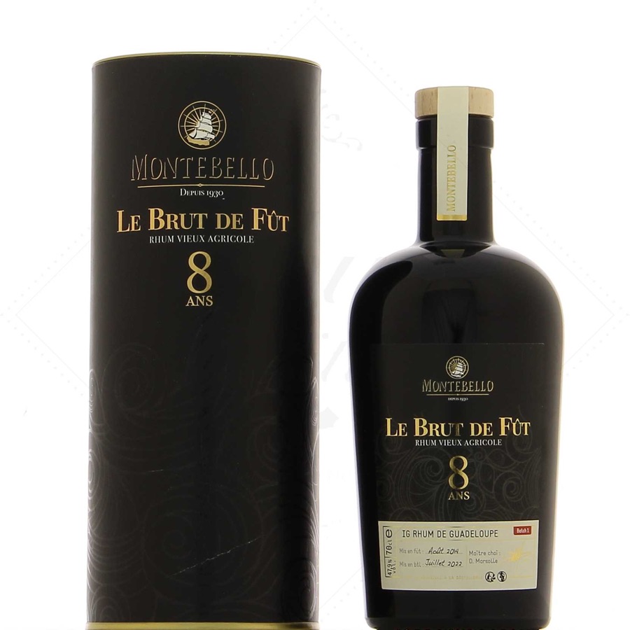 Montebello Rhum Vieux Agricole 8 Ans Brut de Fût Batch 1
