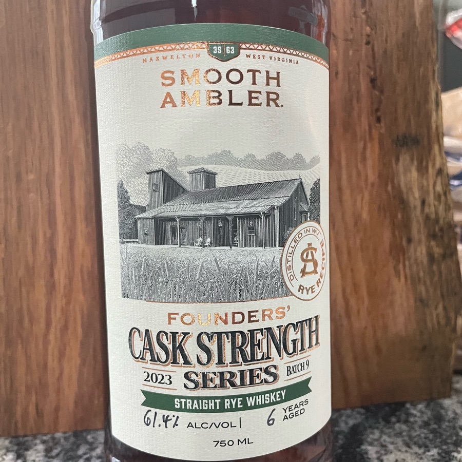 SMOOTH AMBLER FOUNDERS CASK STRENGTH 2023