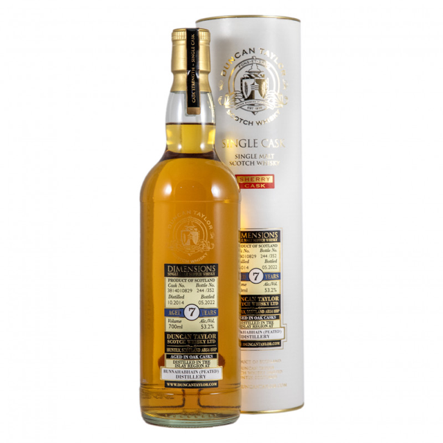 Bunnahabhain Peated 2014 7 Year Old (Duncan Taylor)