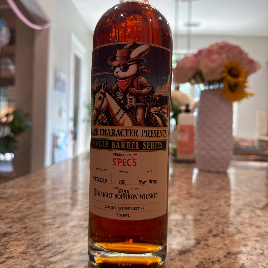 rare character, single barrel series selected by specs – Barrel VTO – 023