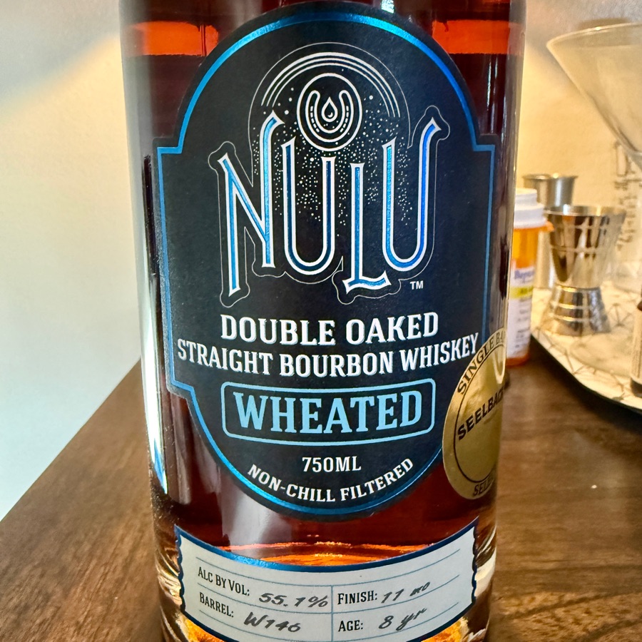 Nulu Double Oaked Straight Bourbon Whiskey Wheated Single Barrel (Seelbach's)