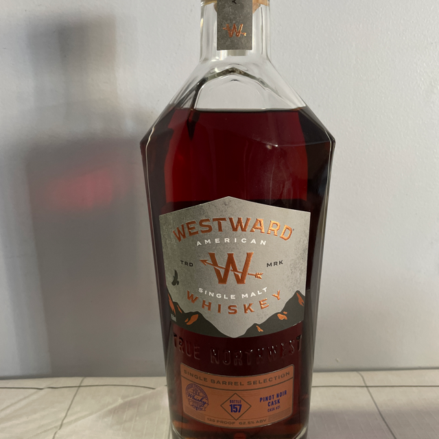 Westward American Single Malt Whiskey: Single Barrel Selection Pinot Noir Cask
