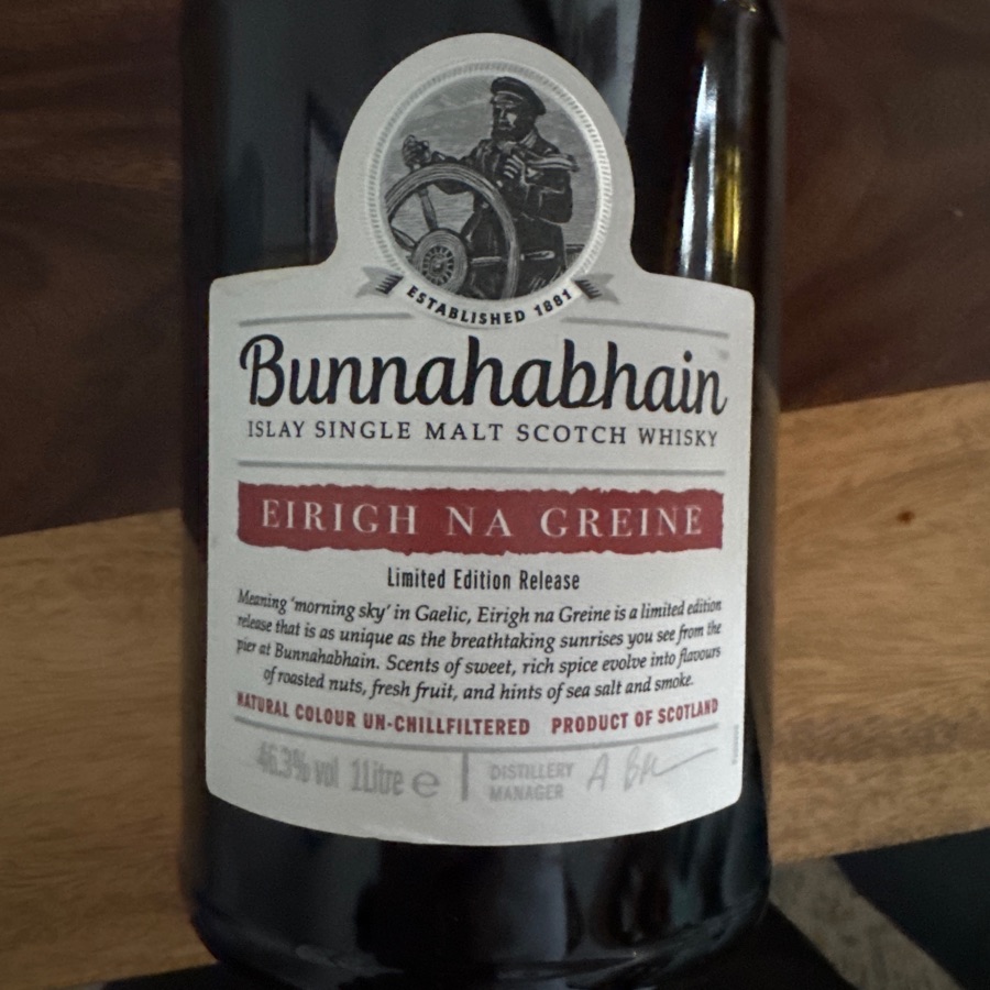 Bunnahabhain Islay Single Malt Scotch Whiskey