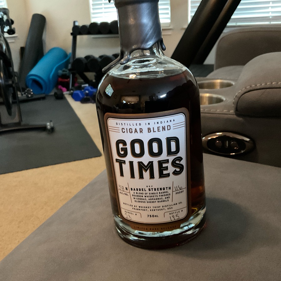 Good Times Cigar Blend NCF Barrel Strength A Blend of Single Barrel Bourbon Whiskeys Finished in Cognac, Armagnac, And Oloroso Sherry Barrels Barrel # 23 (Cigar blend aficionado series)