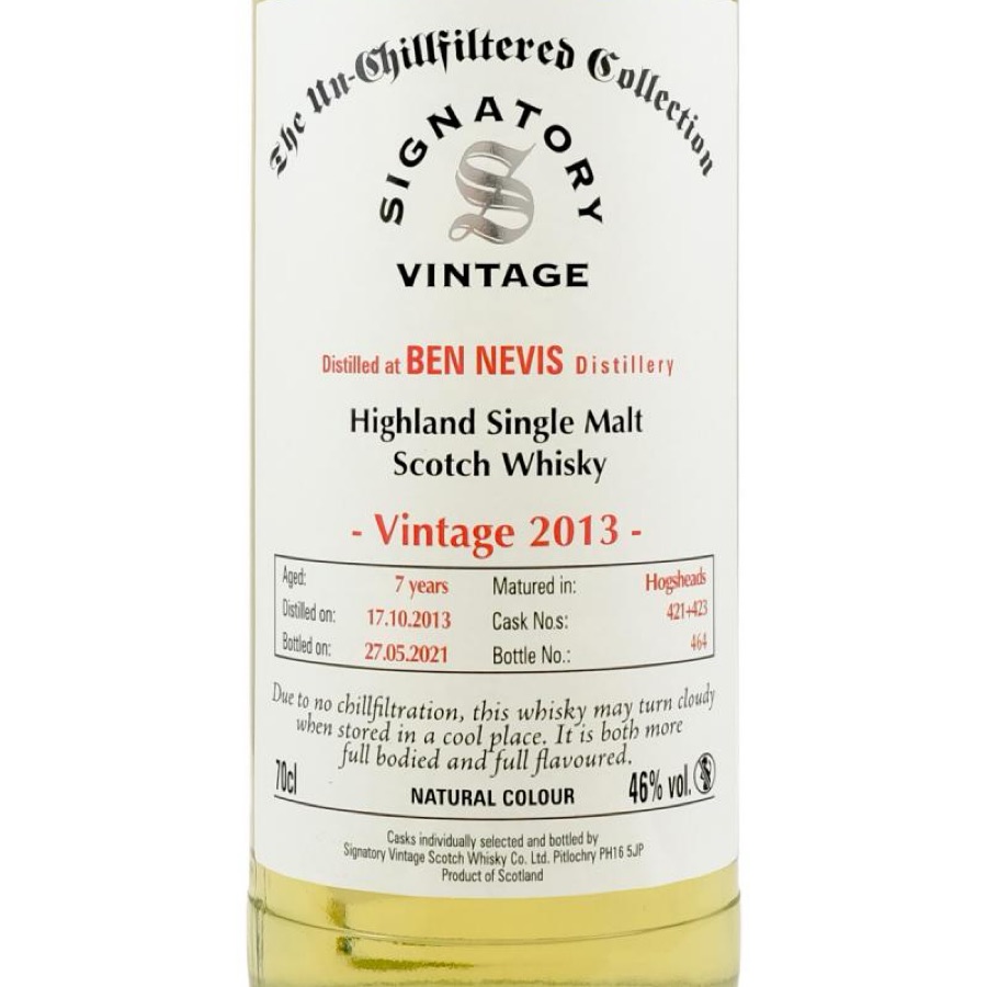 Signatory Ben Nevis 2013 8 year