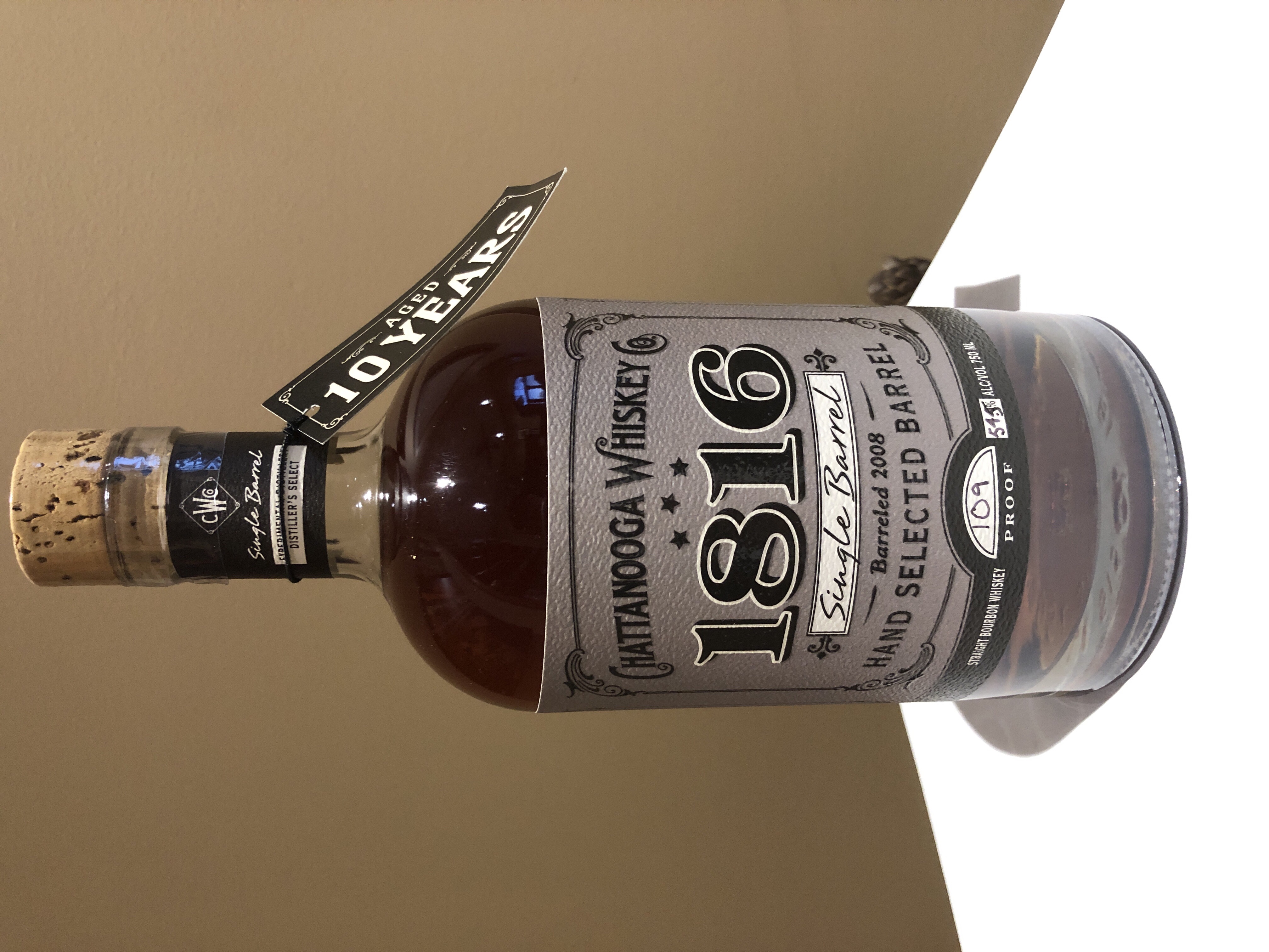 Chattanooga Whiskey 1816 Single Barrel