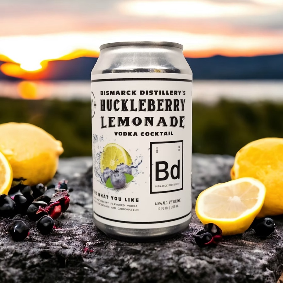 Bismarck Distillery's Huckleberry Lemonade Vodka Cocktail