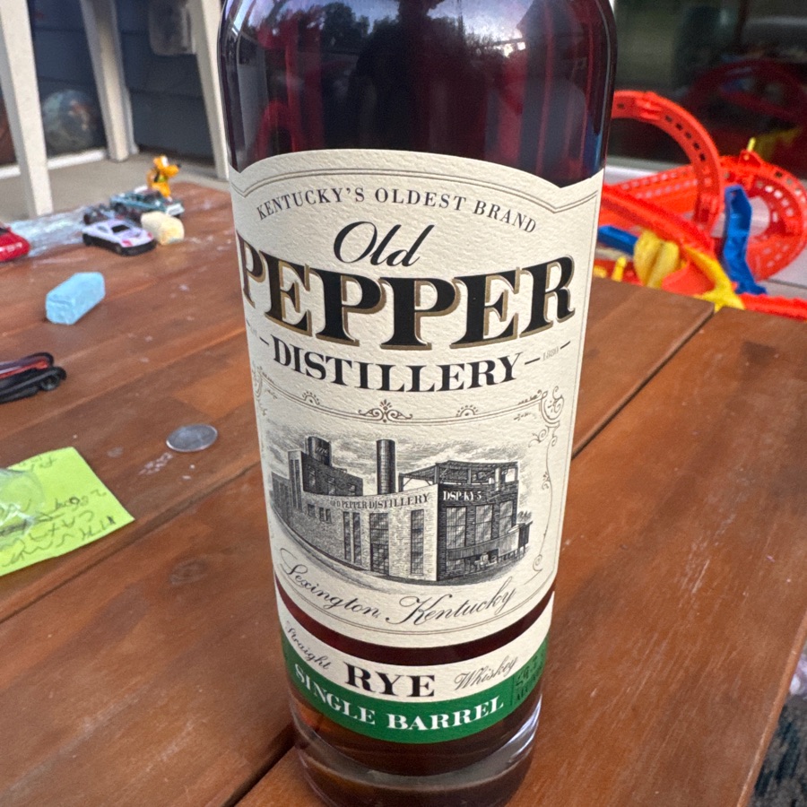 James E Pepper Single Barrel Rye "Odarby's Liqour Barn"