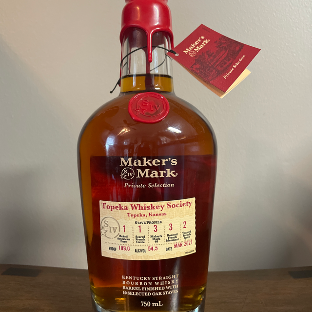 Maker's Mark - Private Selection (Topeka Whiskey Society; Topeka, Kansas; Mar 2021)