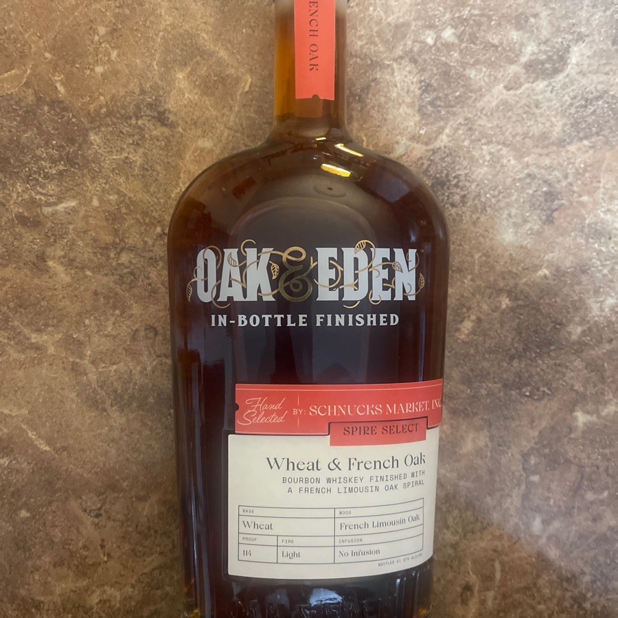 Oak & Eden Spire Select Bourbon Whiskey - Wheat & French Oak (Selected by Schnuck's Market)