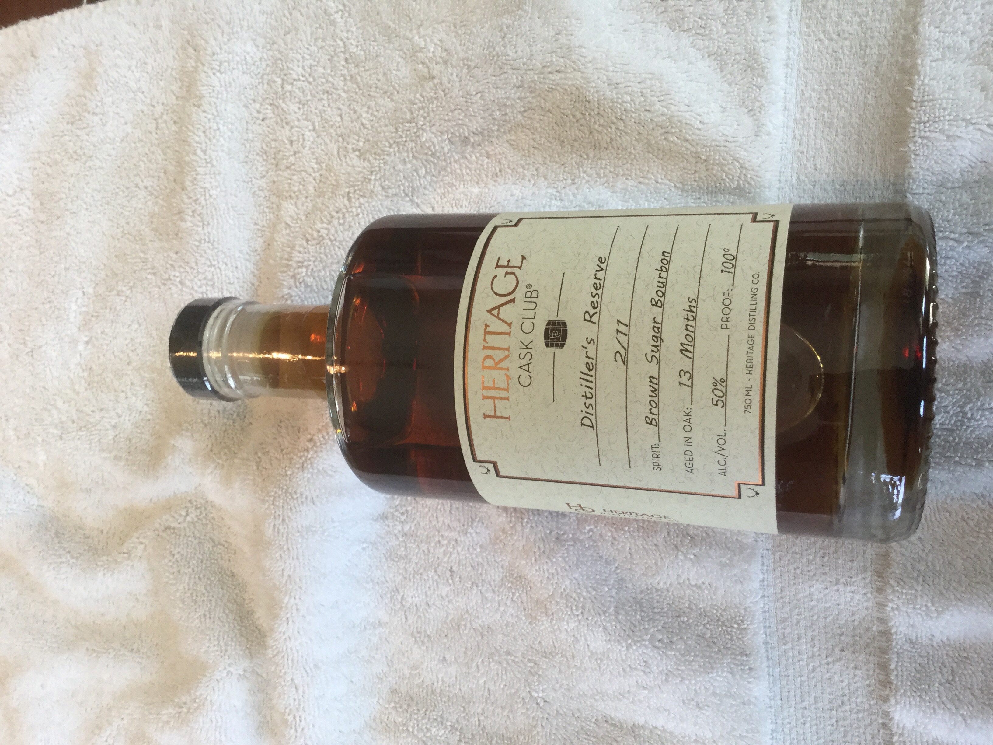 Heritage Cask Club Distillers Reserve Brown Sugar Bourbon