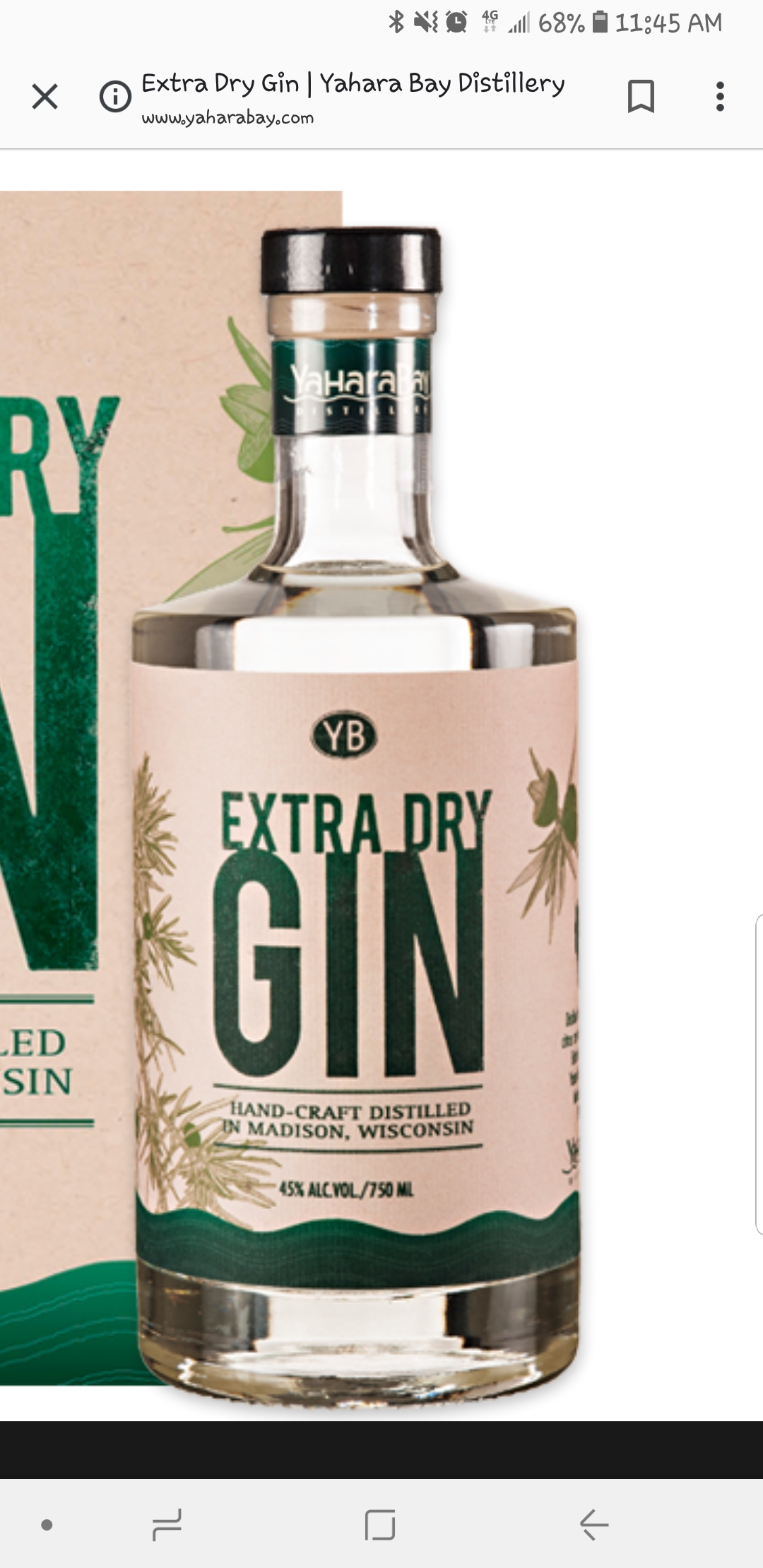 Yahara Bay Extra Dry Gin