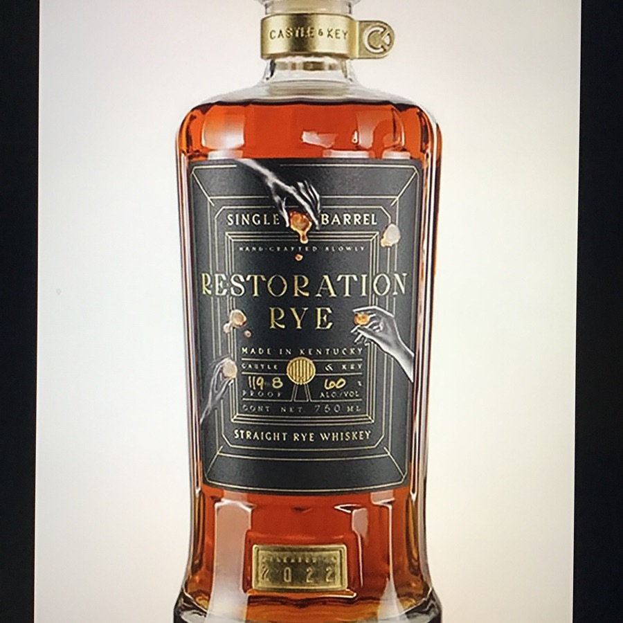 Castle & Key Restoration Straight Rye Whiskey Single Barrel Select